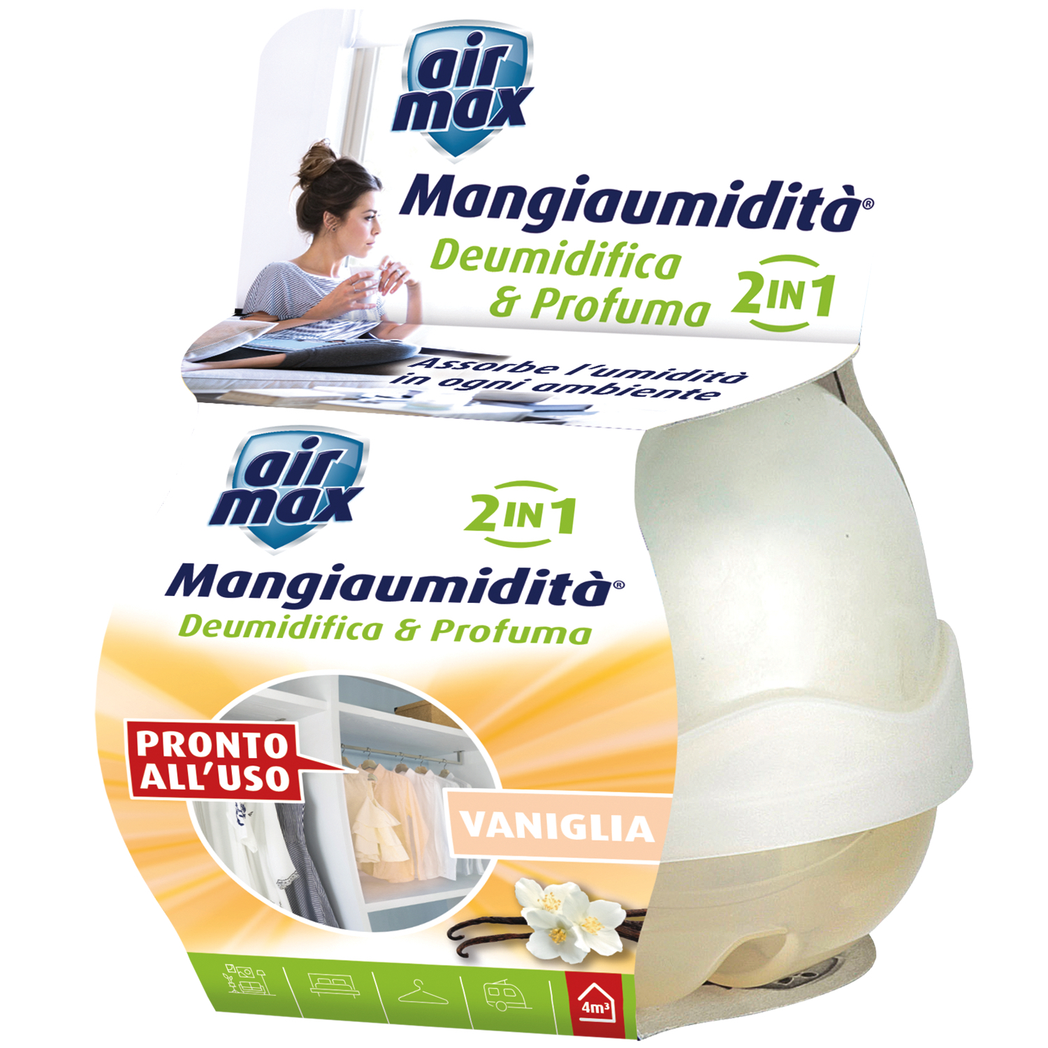 Kit Mangiaumidità Deo Mini Vaniglia 40g